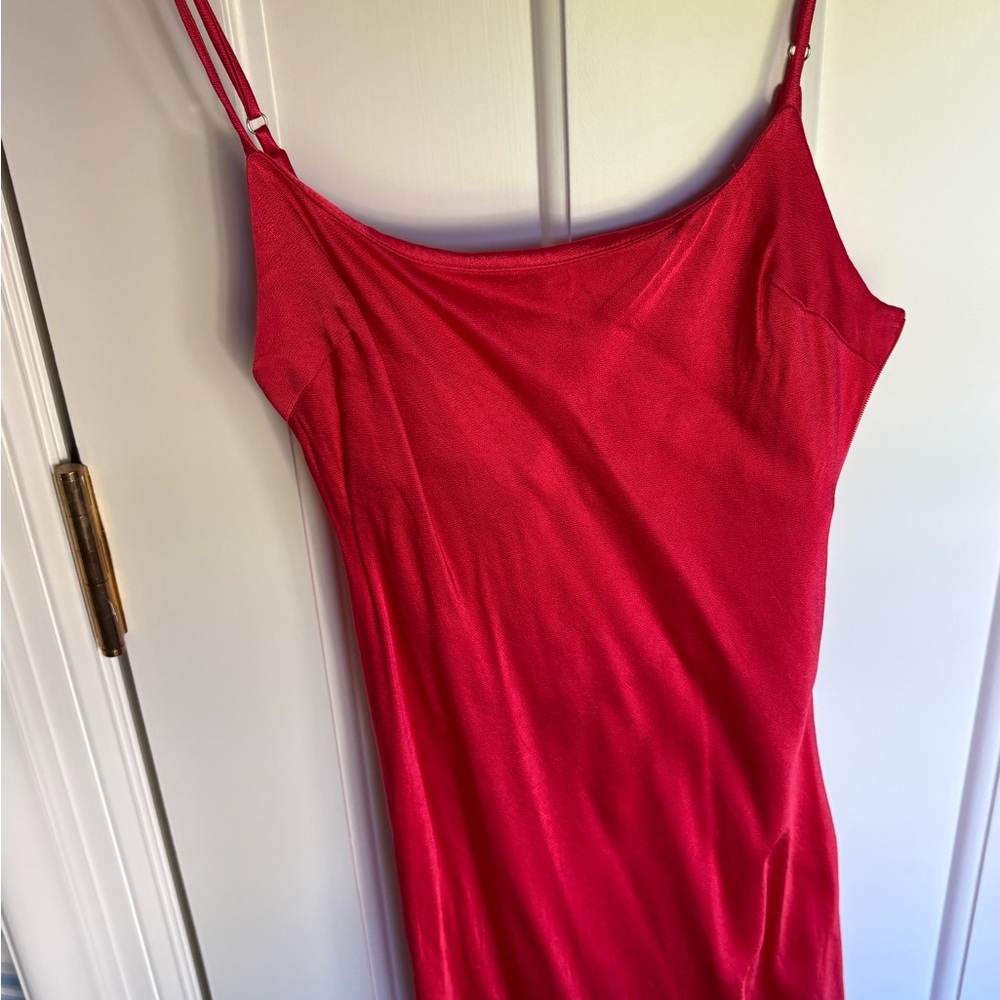 Meshki red mini dress